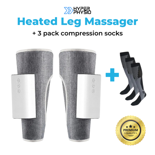 Heated Leg & Foot Massager - Ultimate Relaxation and Comfort for Tired Feet - HyperPhysio