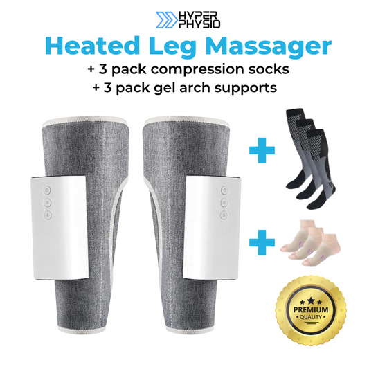 Portable Leg and Calf Massager - Targeted Muscle Relief for On-the-Go Wellness - HyperPhysio